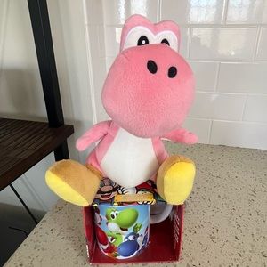Yoshi stuffed animal and mug